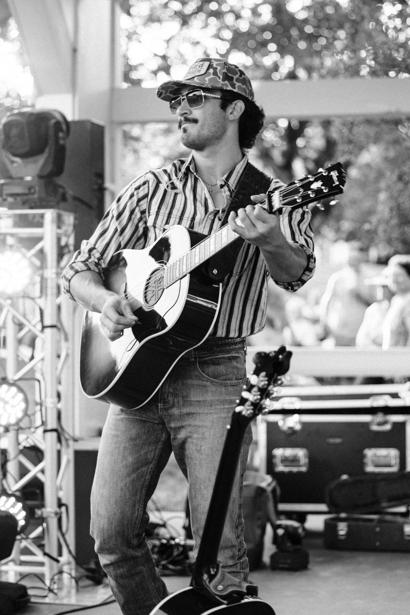 Anthony Calla - Outdoor Acoustic Portrait in Black and White